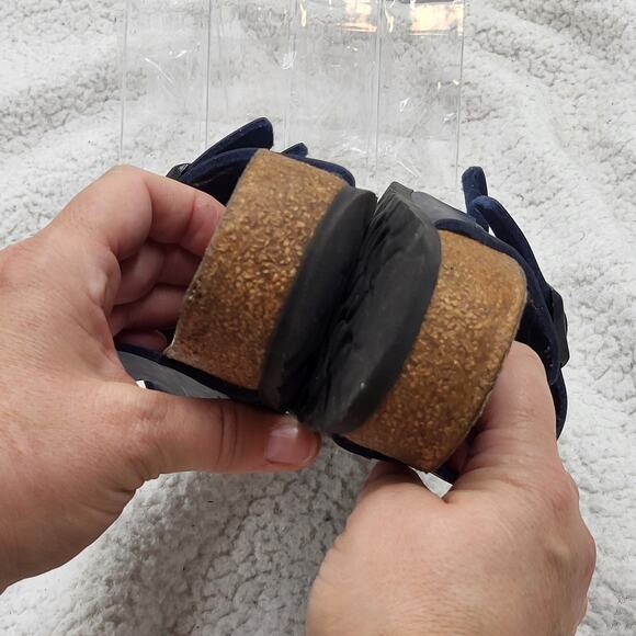 Birkenstock Arizona Birko-flor Blue Womens size 38  US size 7-7.5 - Picture 5 of 8